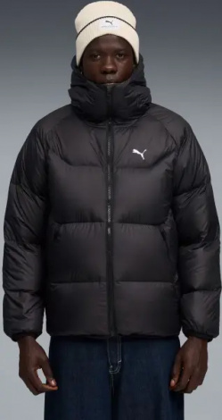 Пуховик Puma HOODED DOWN PUFFER JACKET черный 68838201
