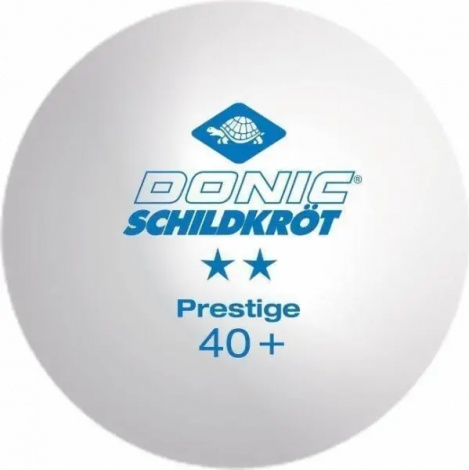 Набор мячей для настольного тенниса Donic PRESTIGE 2* 40+ белый (6 штук) 658021