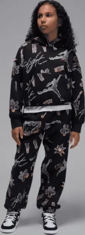 Спортивный костюм подростковый Nike JORDAN 23 THROWBACK черно-серый 45F264-023__45F265-023