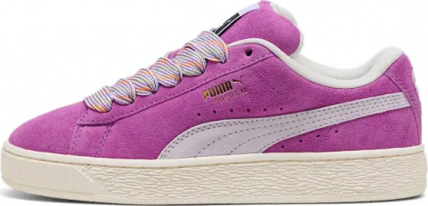 Кроссовки женские Puma SUEDE XL LACE II розово-белые 40125402