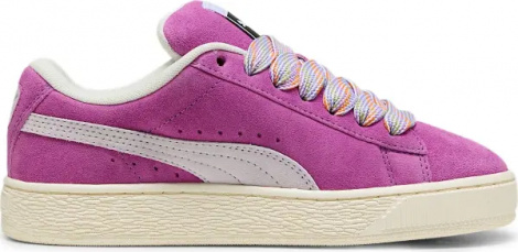 Кроссовки женские Puma SUEDE XL LACE II розово-белые 40125402