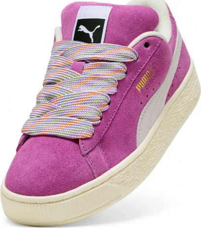 Кроссовки женские Puma SUEDE XL LACE II розово-белые 40125402