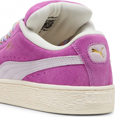 Кроссовки женские Puma SUEDE XL LACE II розово-белые 40125402