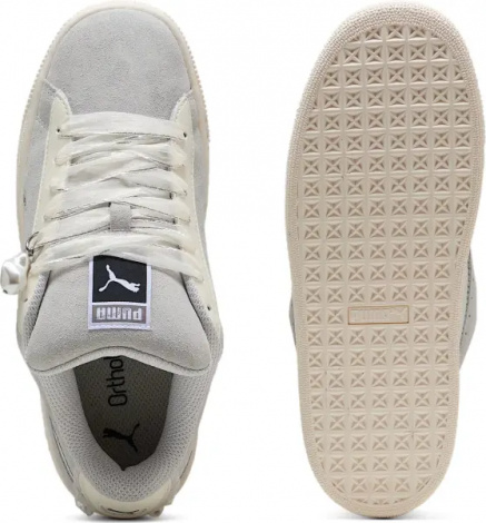 Кроссовки женские Puma SUEDE XL GLAM серые 40125001