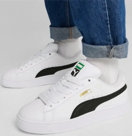 Кеды Puma SUEDE XL LEATHER бело-черные 39725502