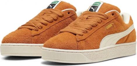 Кроссовки Puma SUEDE XL HAIRY коричнево-белые 39724104