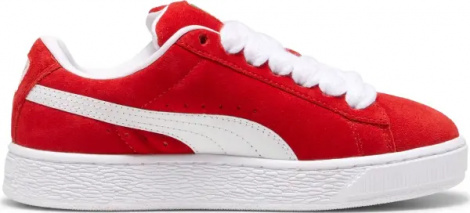 Кроссовки детские Puma SUEDE XL красно-белые 39657703