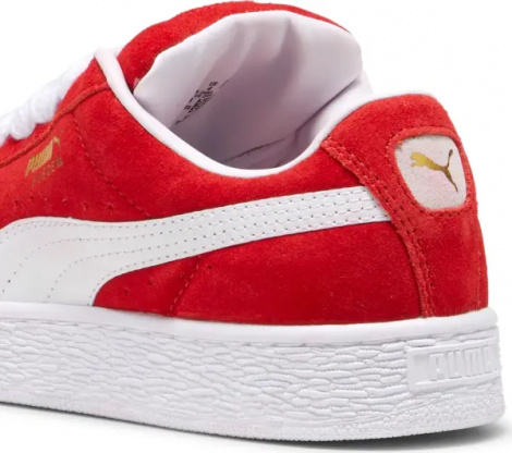 Кроссовки детские Puma SUEDE XL красно-белые 39657703