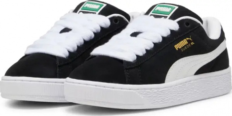 Кроссовки детские Puma SUEDE XL черно-белые 39657702