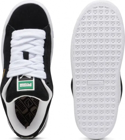 Кроссовки детские Puma SUEDE XL черно-белые 39657702