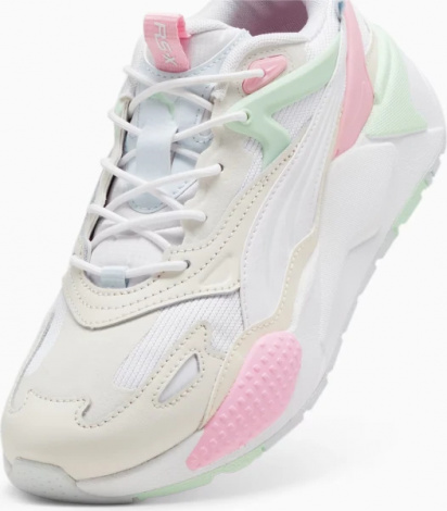 Кроссовки женские Puma RS X EFEKT бело-бежево-розово-салатовые 39593803