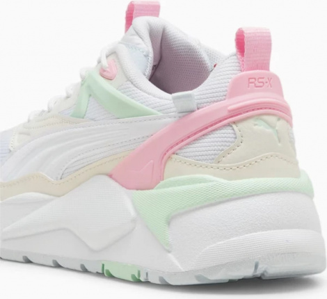 Кроссовки женские Puma RS X EFEKT бело-бежево-розово-салатовые 39593803