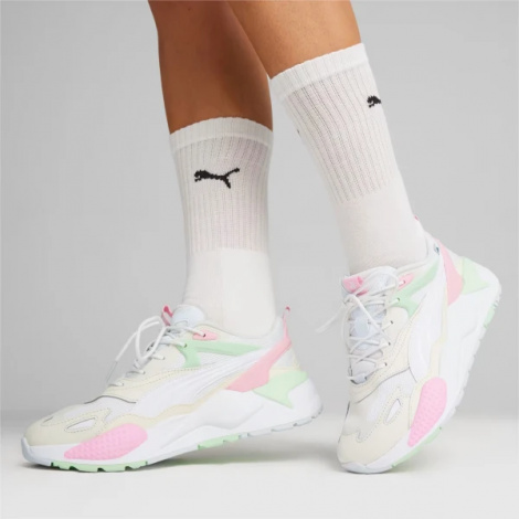 Кроссовки женские Puma RS X EFEKT бело-бежево-розово-салатовые 39593803