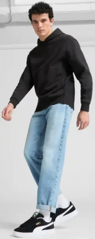 Кеди Puma SUEDE XL чорно-білі 39520502