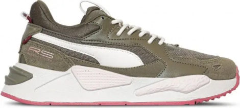 Кроссовки женские Puma RS-Z REINVENT оливково-бело-коралловые 383219-17