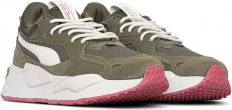 Кроссовки женские Puma RS-Z REINVENT оливково-бело-коралловые 383219-17