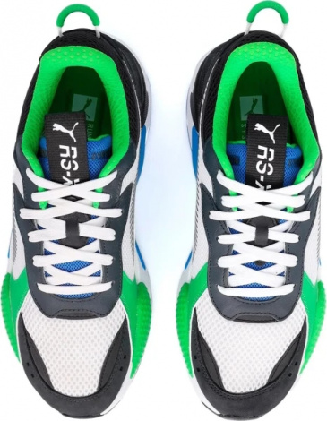 Кроссовки Puma RS-X TOYS бело-зелено-синие 36944926