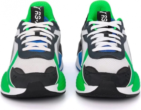 Кроссовки Puma RS-X TOYS бело-зелено-синие 36944926