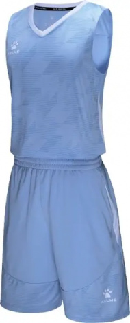 Комплект баскетбольной формы Kelme BRUKLIN голубой 3591052.9454