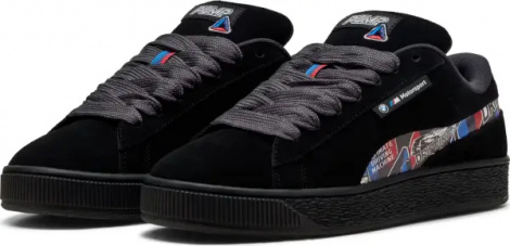 Кроссовки Puma BMW M MOTORSPORT SUEDE XL STICKER черно-сине-красные 30900001
