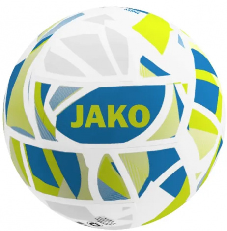 Сувенирный футбольный мяч Jako ICONIC бело-сине-лимонный Размер 1 2339-668