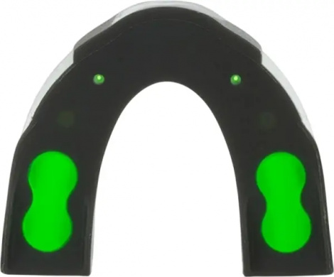 Капа одинарная Everlast EVERGEL MOUTH GUARD зелено-белая 1400009