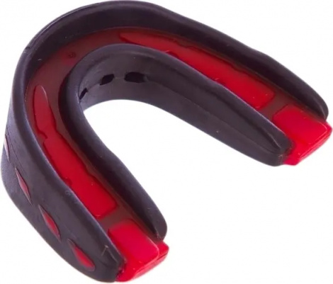 Капа двойная Everlast EVERSHIELD DOUBLE MOUTH GUARD черно-красная 1400007
