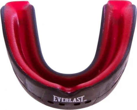 Капа двойная Everlast EVERSHIELD DOUBLE MOUTH GUARD черно-красная 1400007