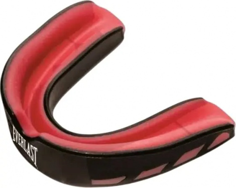 Капа одинарная Everlast EVERSHIELD SINGLE MOUTH GUARD черно-красная 1400003