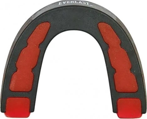 Капа одинарная Everlast EVERSHIELD SINGLE MOUTH GUARD черно-красная 1400003