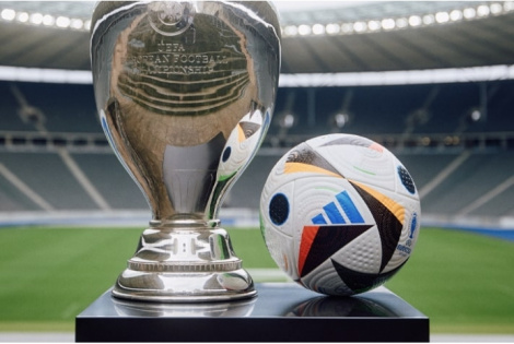 Футбольний м'яч Adidas UEFA Euro 24 OMB IQ3682