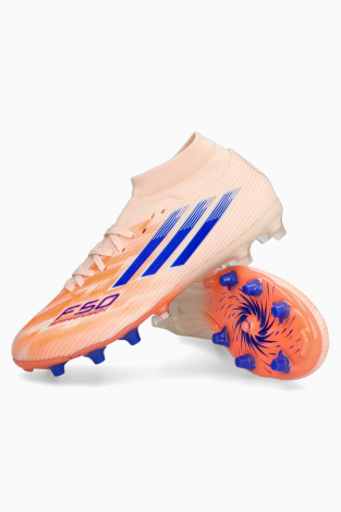 Бутсы adidas F50 League Mid FG/MG для женщин - апельсин