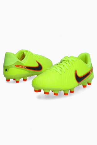 Бутсы Nike Tiempo Legend 10 Academy FG/MG Junior - Лаймовий