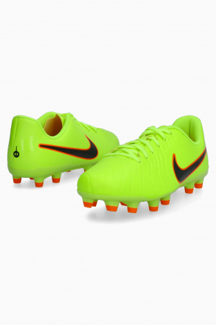 Бутсы Nike Tiempo Legend 10 Club FG/MG Junior - Лаймовий