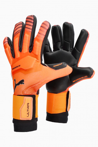 Вратарские перчатки Puma Ultra Ultimate Hybrid - апельсин