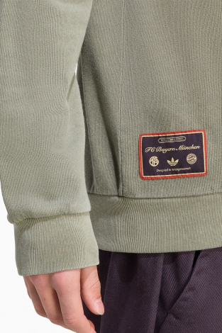 Кофта adidas FC Bayern 25/26 Terrace Icons Half-Zip - зелений
