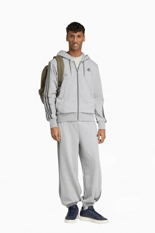 Кофта adidas Holiday 3-Stripes Full-Zip - Сірий