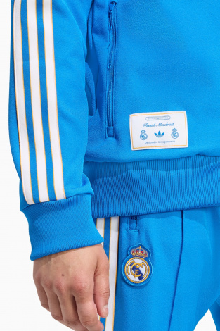 Кофта adidas Real Madrid 25/26 Terrace Icons Full-Zip - синій