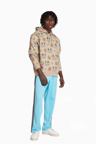 Кофта adidas Tile Allover Print - коричневый