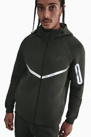 Кофта Nike Tech Fleece Hoodie Windrunner Full-Zip - зеленый