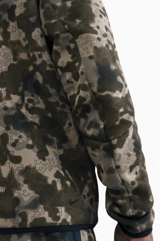 Кофта Nike Tech Fleece Hoodie Windrunner Camo Full-Zip - зеленый