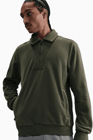 Кофта Nike PSG 25/26 Club Fleece - зеленый