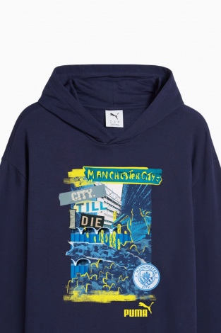 Кофта Puma Manchester City 24/25 ftblNRGY+ - темно-синий