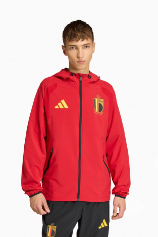 Ветровка adidas Belgium 2026 Tiro Travel Full-Zip - красный