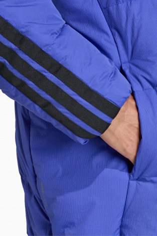 Куртка adidas Essentials 3-Stripes Puffer Down - синій