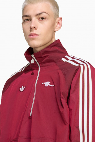 Ветровка adidas Arsenal FC 25/26 Terrace Icons Half-Zip - Бордовый