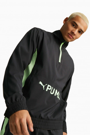 Ветровка Puma Fit Woven 1/2 Zip - черный