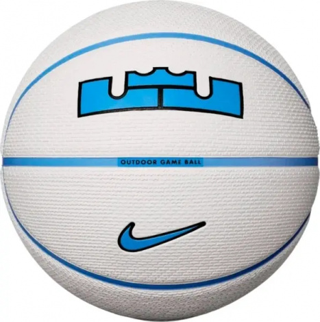 Баскетбольний м'яч Nike PLAYGROUND 2.0 8P L JAMES DEFLATED біло-блакитний