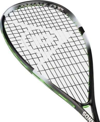 Ракетка для сквоша Dunlop SONICCORE EVOLUTION 130 черно-бело-салатовая 10326926