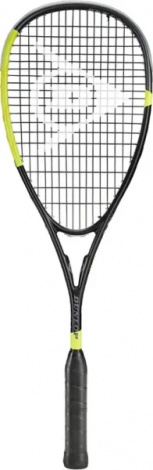 Ракетка для сквоша Dunlop SR BLACKSTORM GRAPHITE NH черно-лимонная 10343038